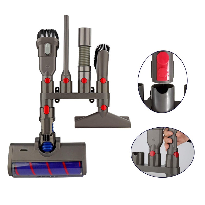 AINUO YYSU Accessories Holder for Dyson - Attachment Holder Docking Station for Dyson GEN5 V15 V12 V11 V10 V8 V7 Vacuum Cleaner (6 Storage Sockets) - Image 3